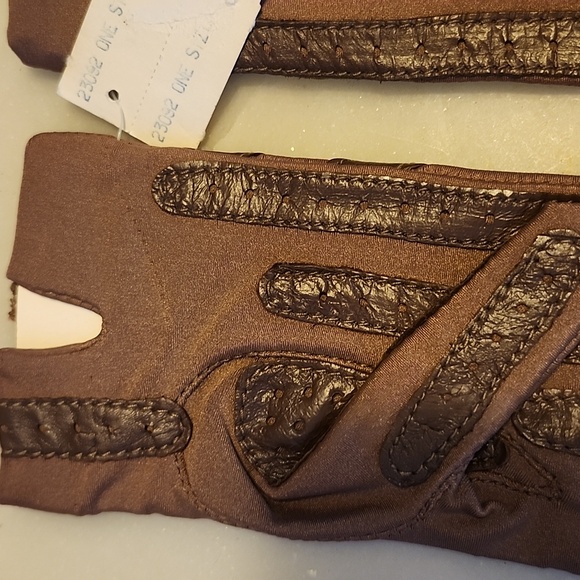 Vintage Aris Isotoner Brown Driving Gloves NWT - Picture 8 of 11